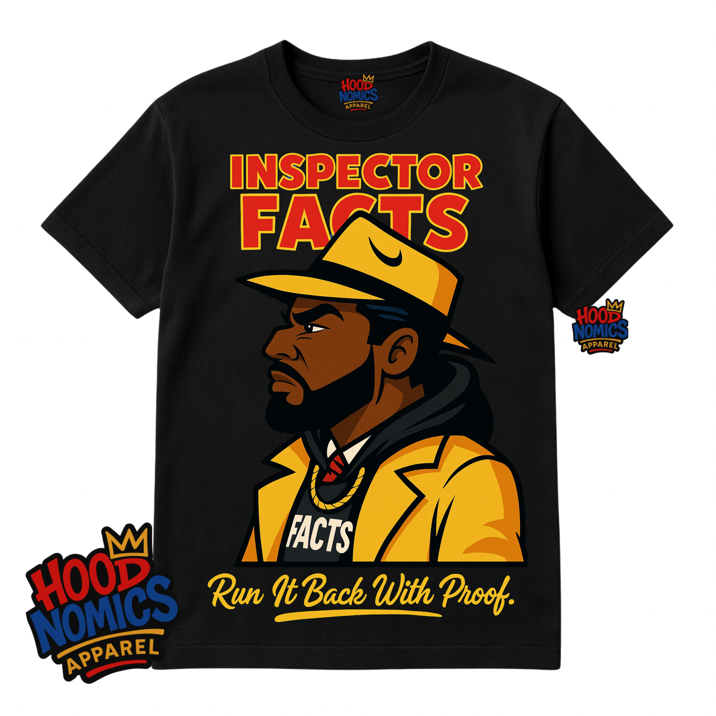 Inspector Facts Tee Run It Back With Proof-Hoodnomics Apparel™