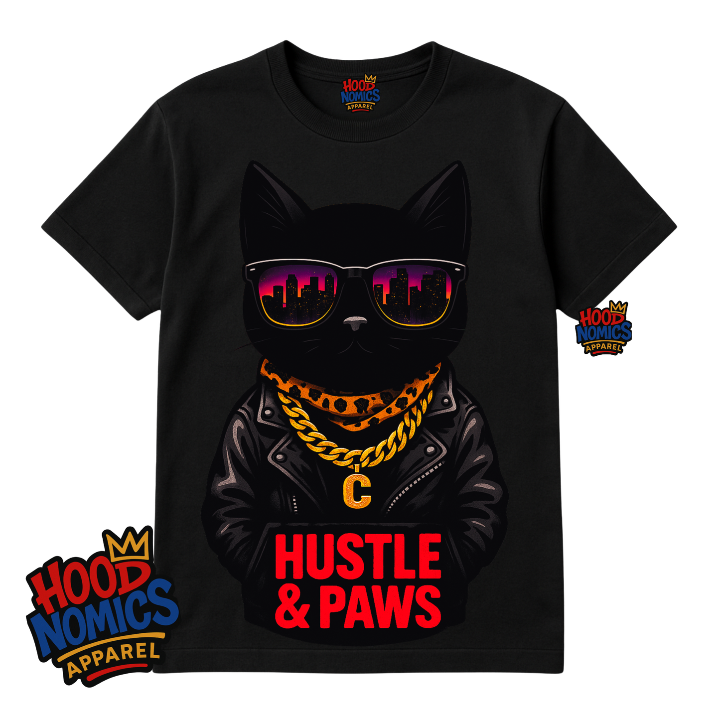 Hustle & Paws Tee — Hoodnomics Apparel™