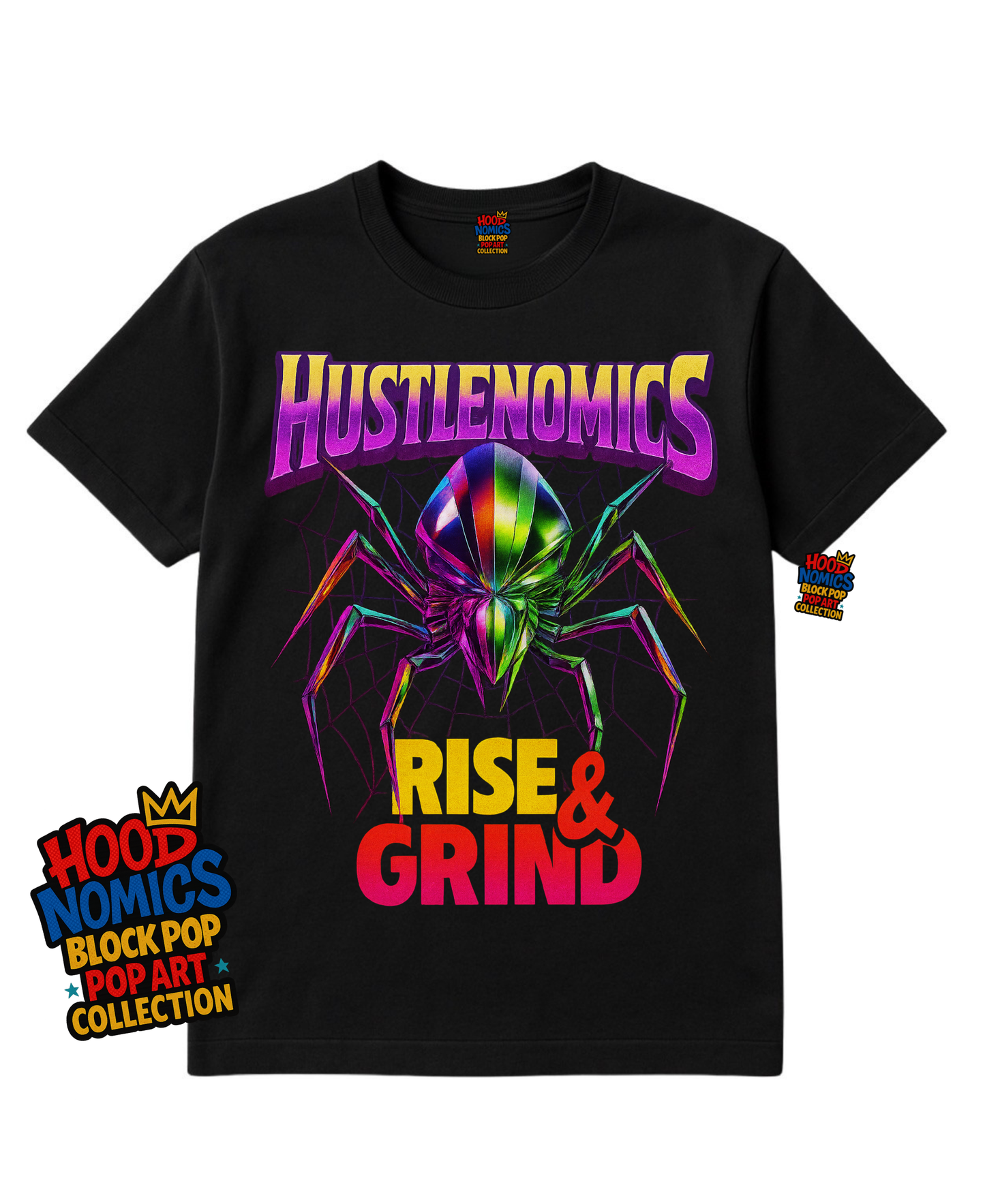 Hustlenomics™ – Rise & Grind
from the Hoodnomics Block Pop Art Collection™