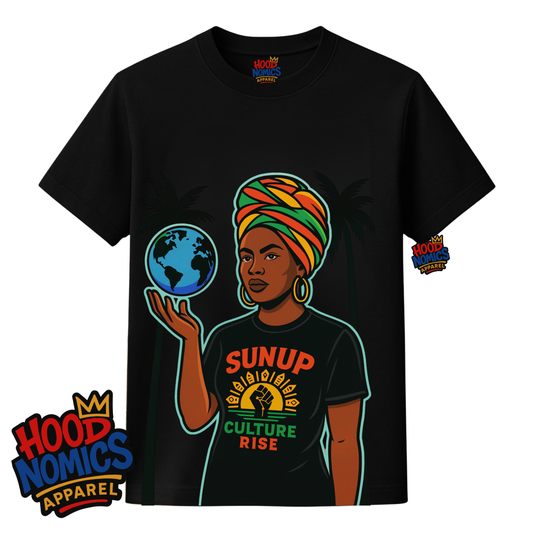 SunUp Culture Rise™ – Leimert Park Jazz Collection
by Hoodnomics Apparel™