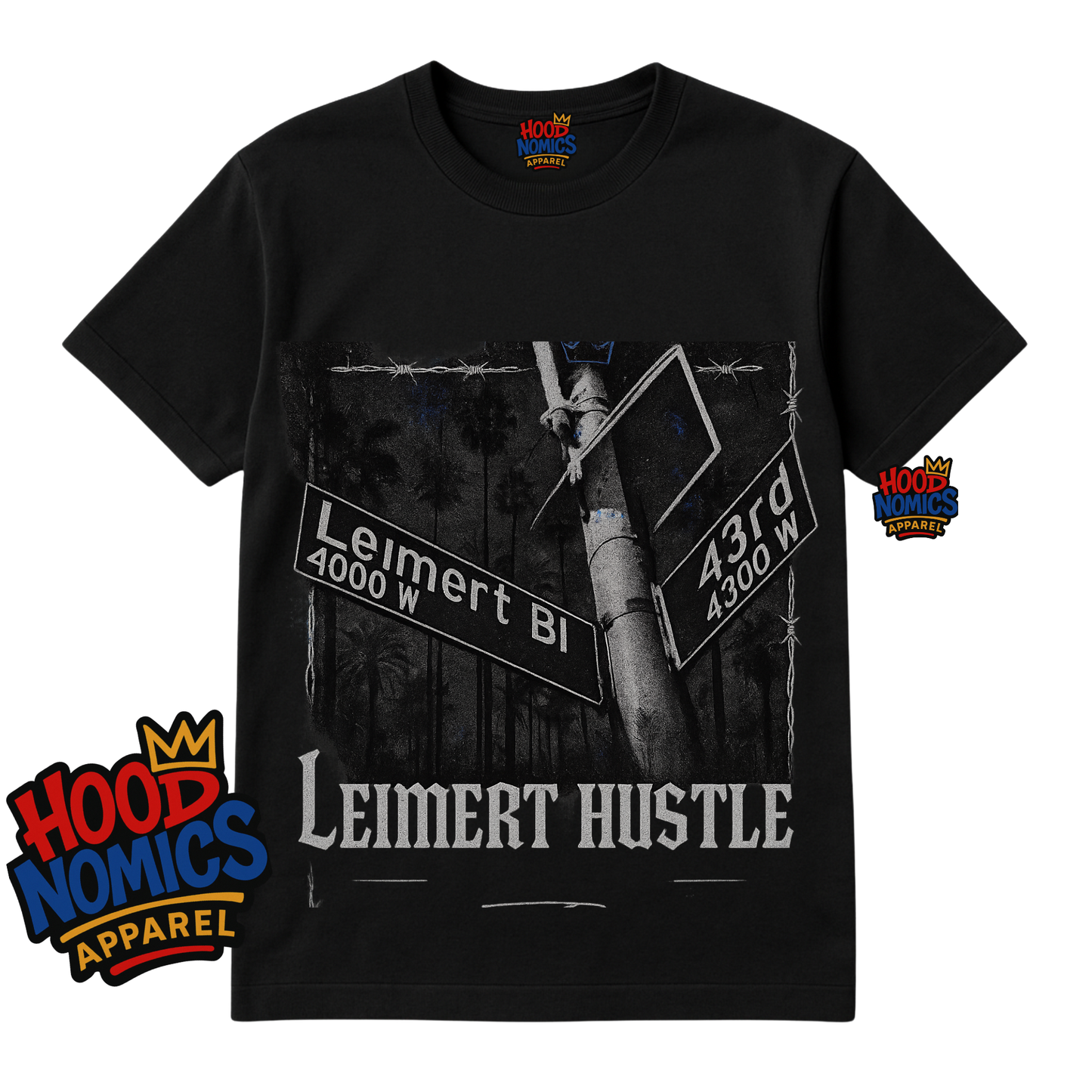 Leimert Hustle Tee— Hoodnomics Apparel™