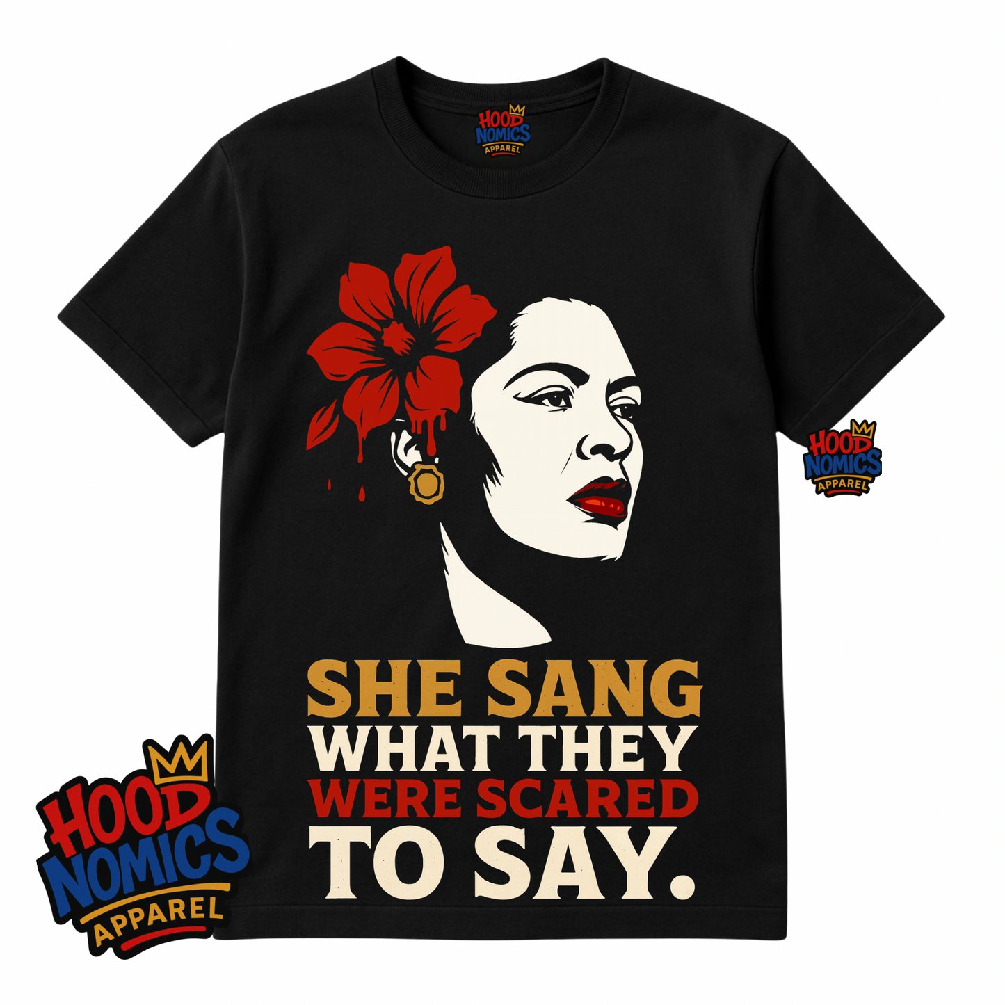 Billie Holiday “She Sang What They Were Afraid to Say” Tee — Leimert Park Limited Edition