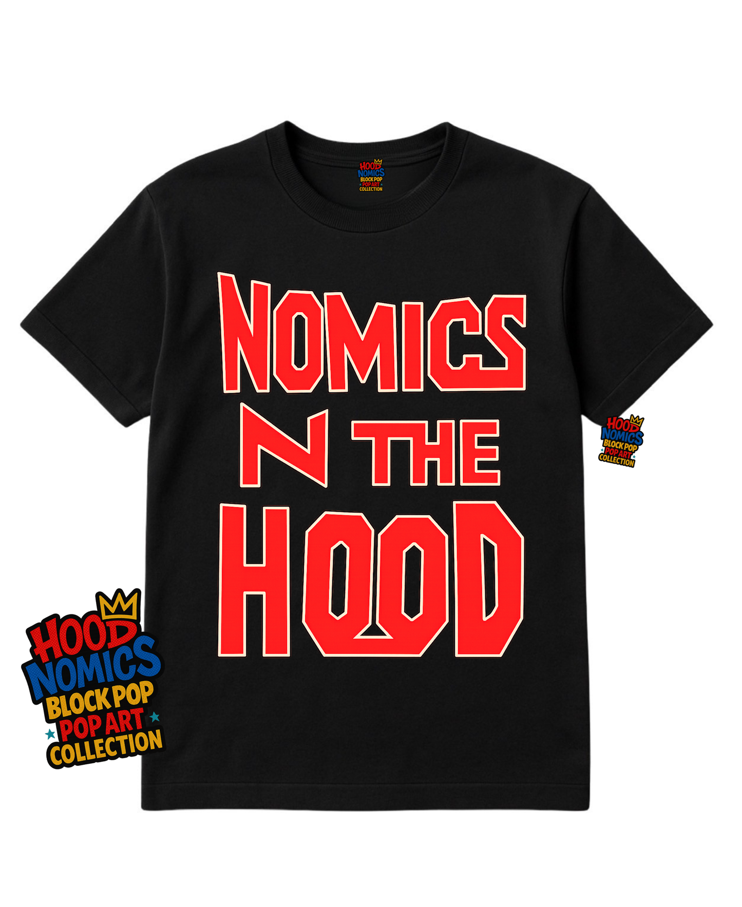 Nomics N The Hood Tee — Block Pop Edition