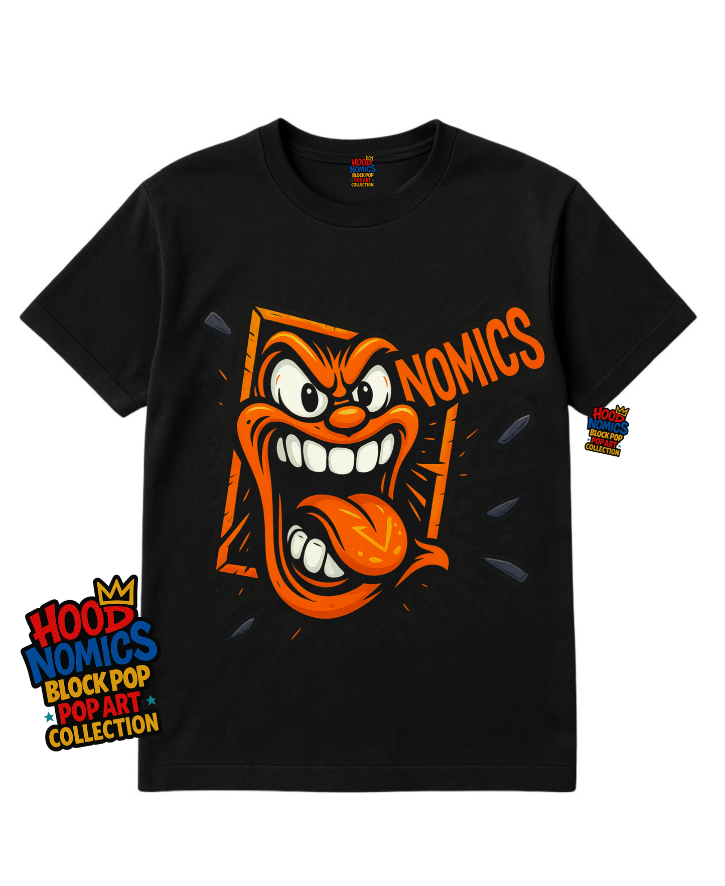 Nomics Blockhead Tee- Hoodnomics Apparel