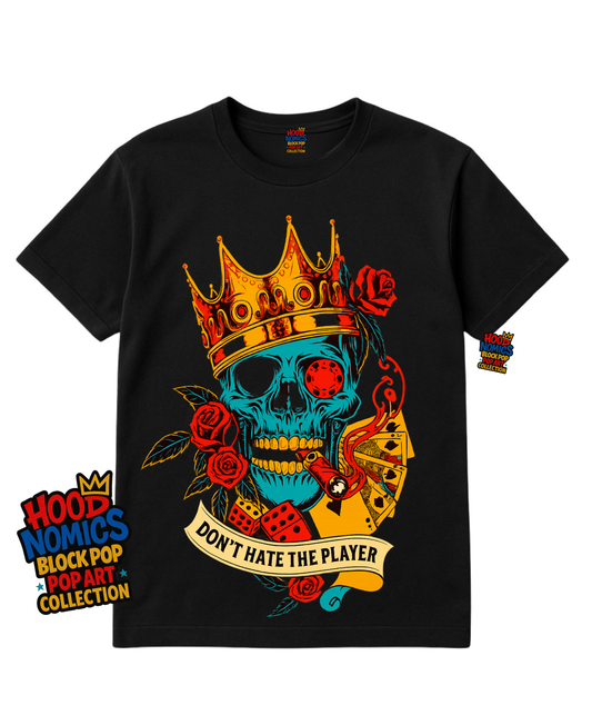 Don’t Hate the Player™ Tee Hoodnomics Block Pop Collection