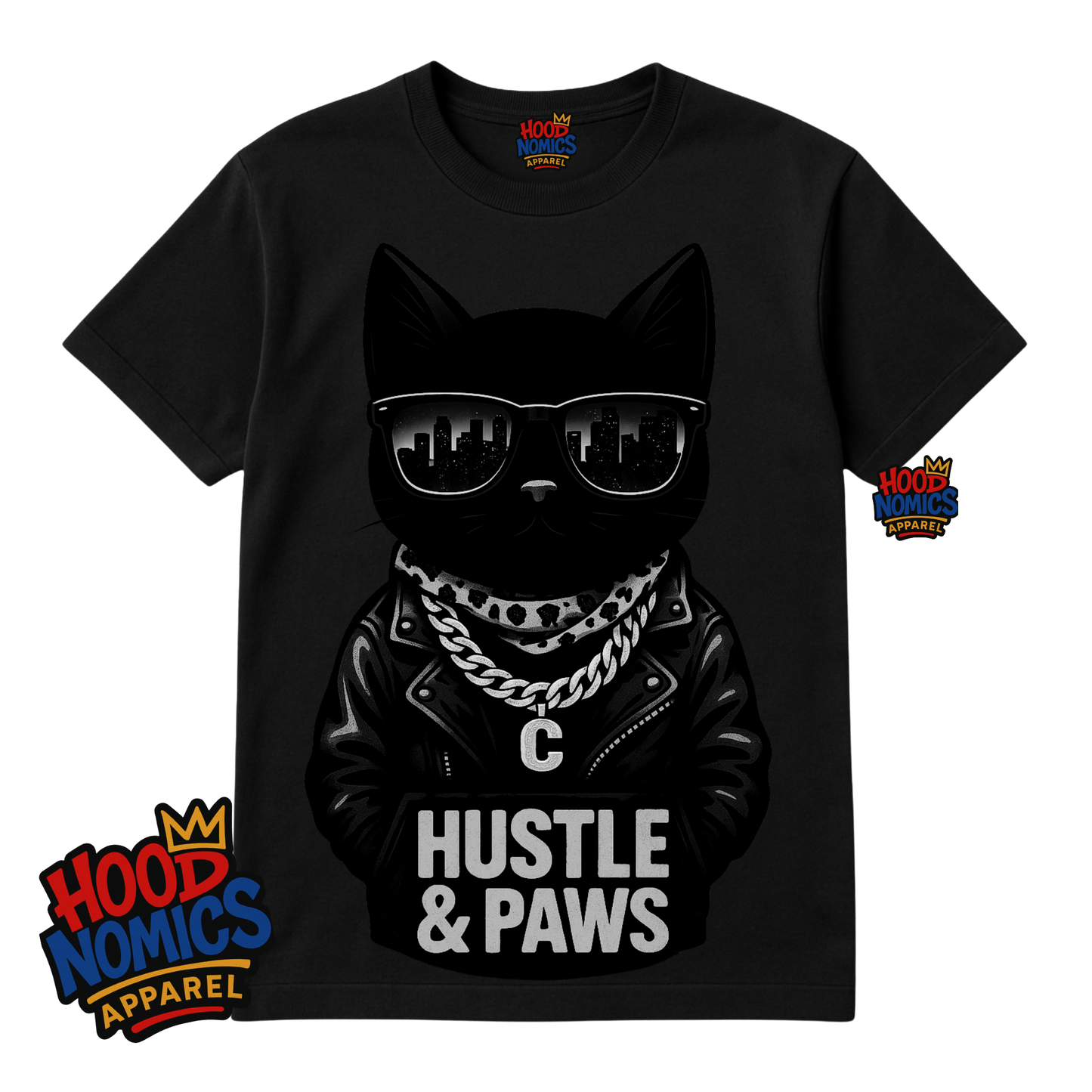 Hustle & Paws Tee — Hoodnomics Apparel™
