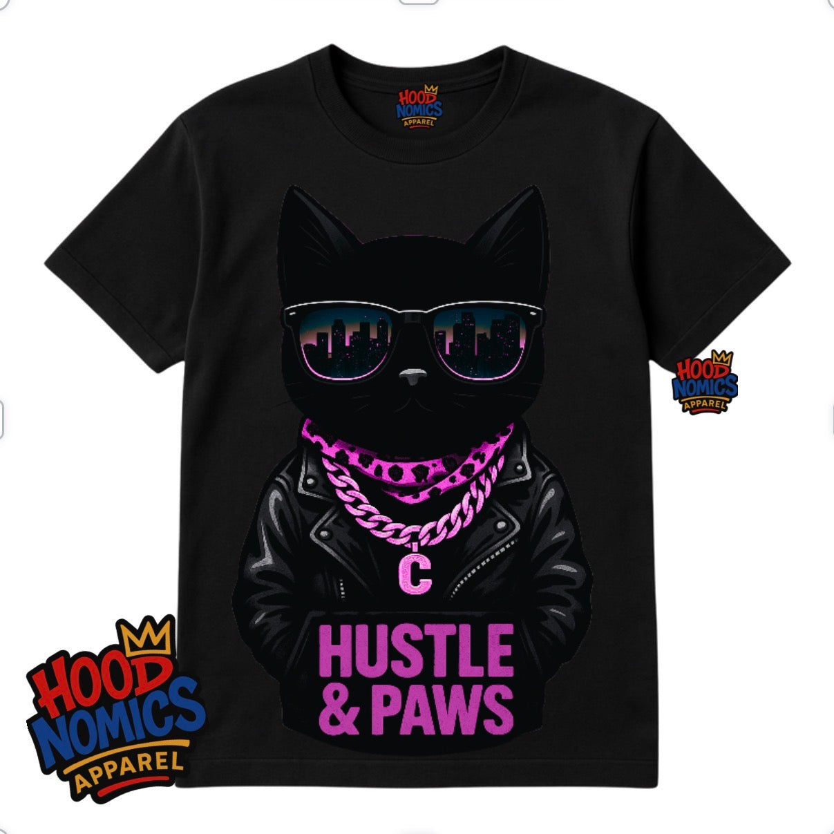 Hustle & Paws Tee — Hoodnomics Apparel™
