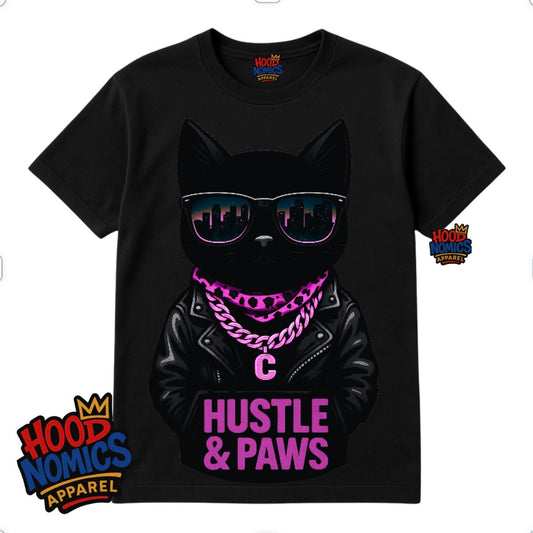 Hustle & Paws Tee — Hoodnomics Apparel™