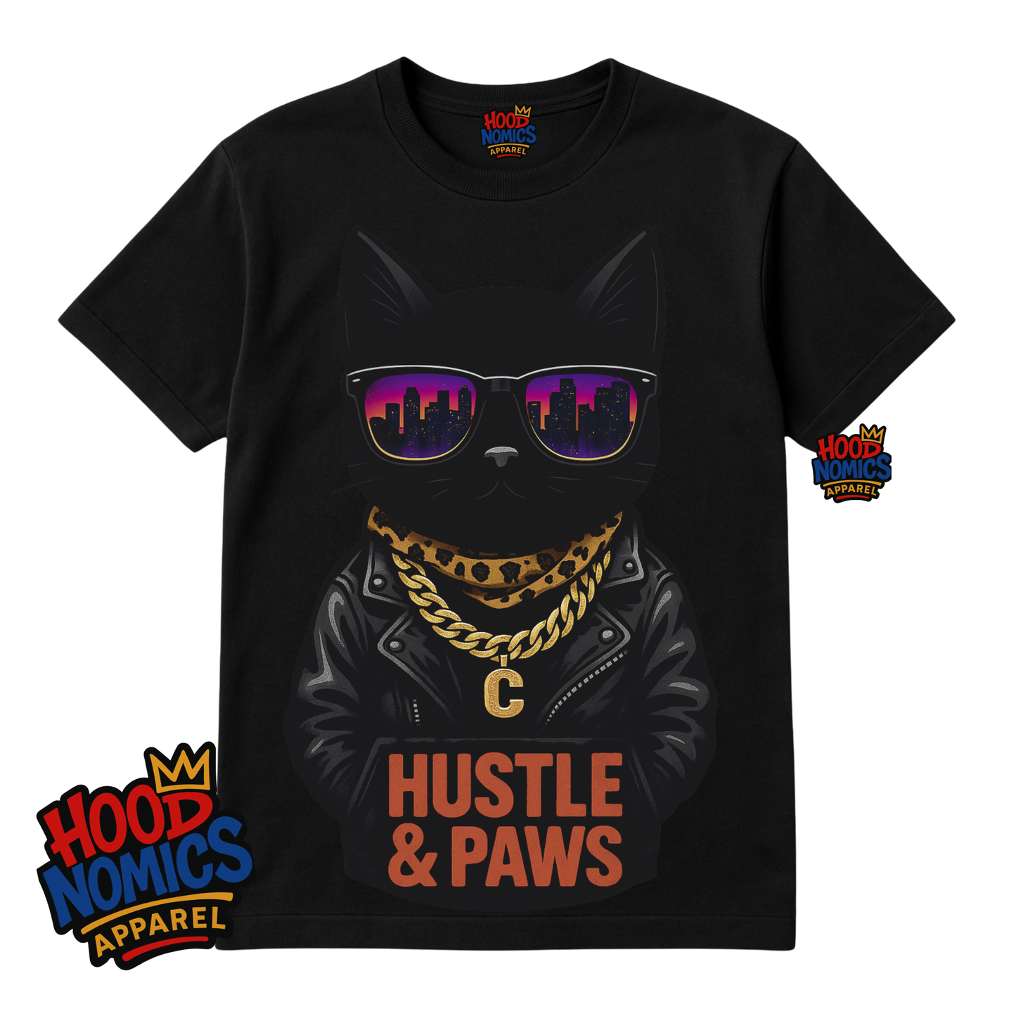 Hustle & Paws Tee — Hoodnomics Apparel™