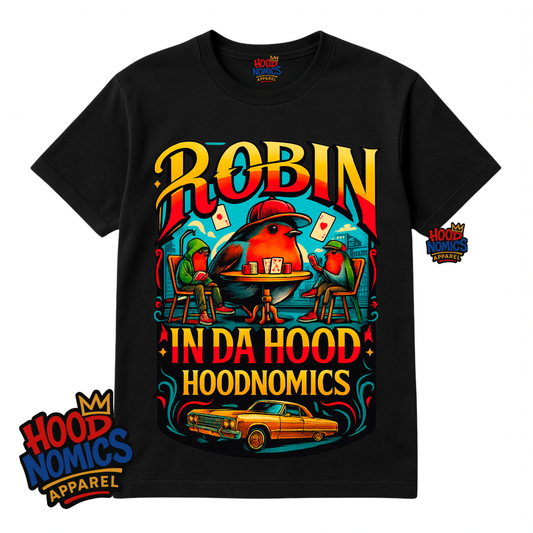 Robin in Da Hood Tee – Hoodnomics Apparel™
